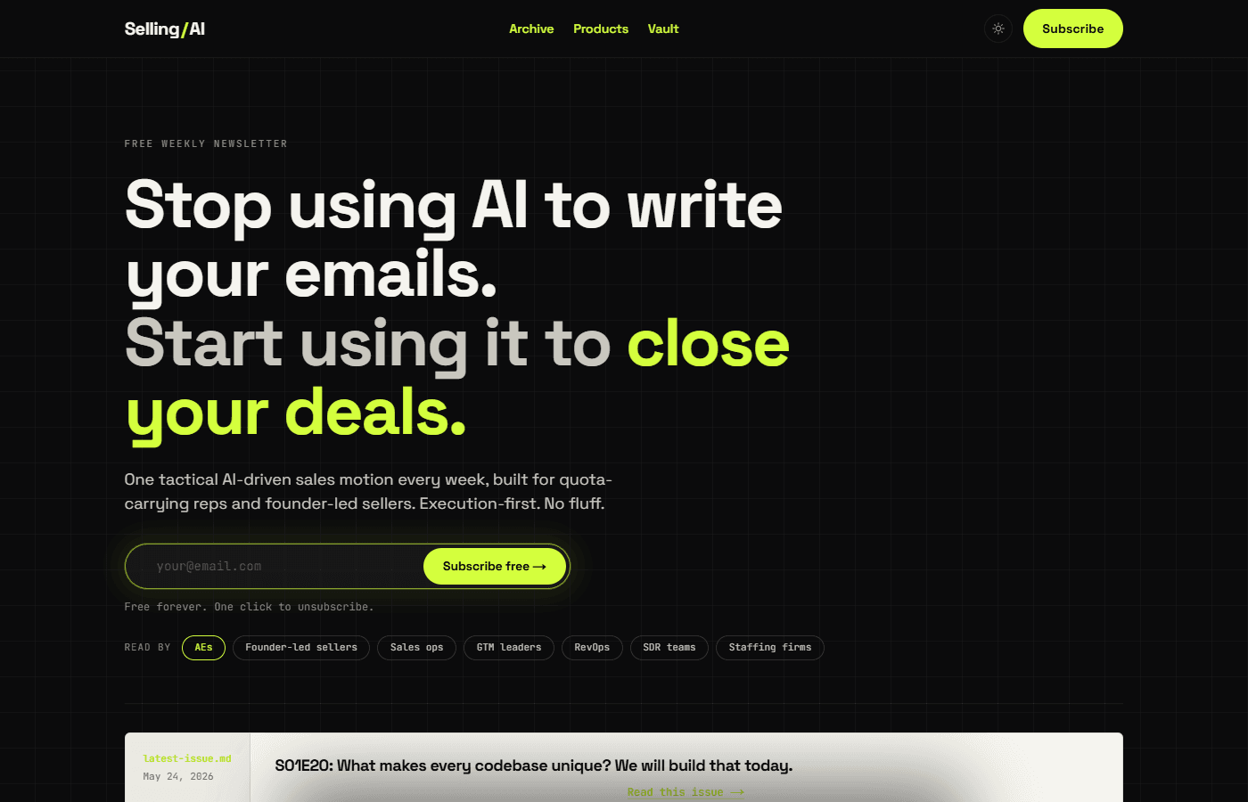 Selling with AI